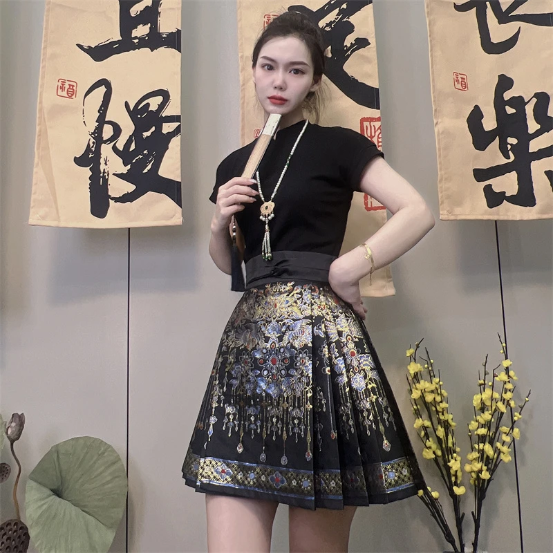 苏杭国风【凤冠】原创明制汉服新中式国风长款马面裙女2024春夏新款