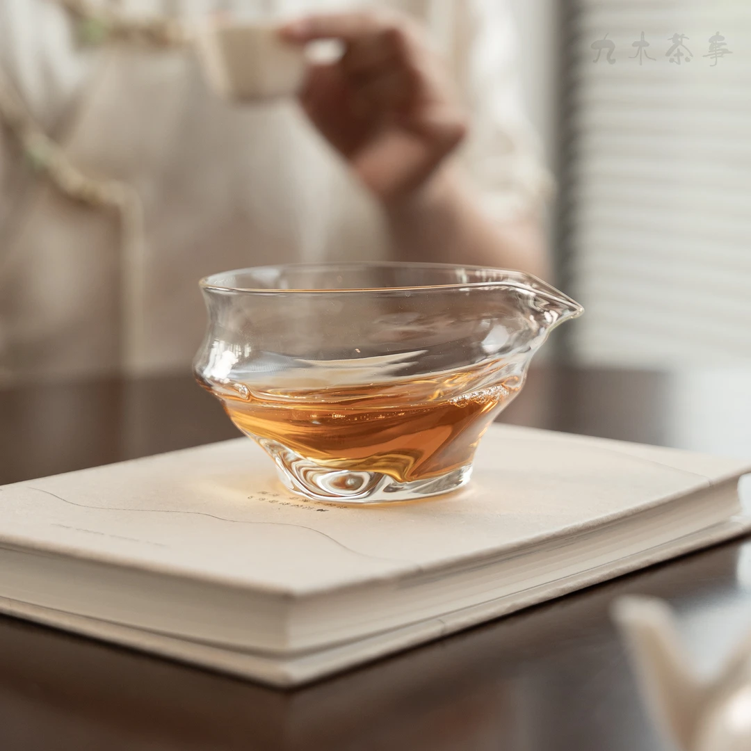 九木丨 元宝玻璃公道杯高硼硅加厚日式耐高温高档玻璃分茶器茶海