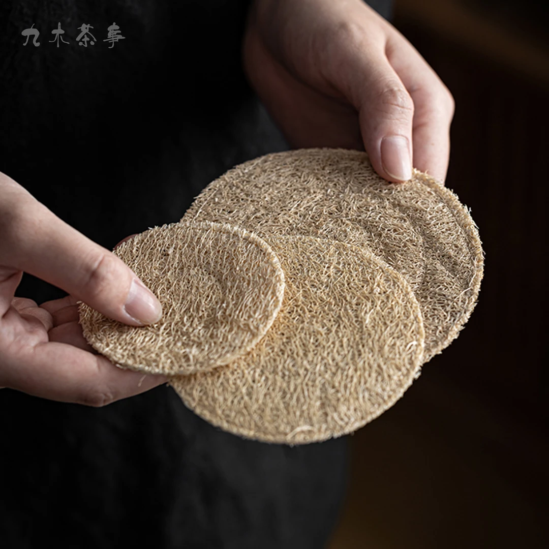 九木丨丝瓜络养壶垫双层加厚紫砂壶壶底垫吸水隔热壶承茶垫茶杯托