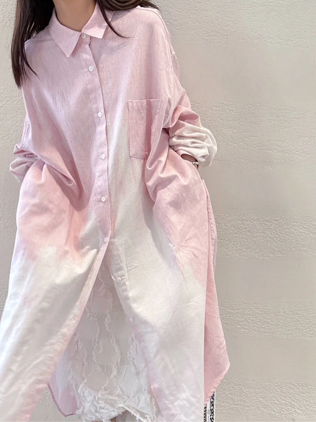 长款衬衫长袖高级感