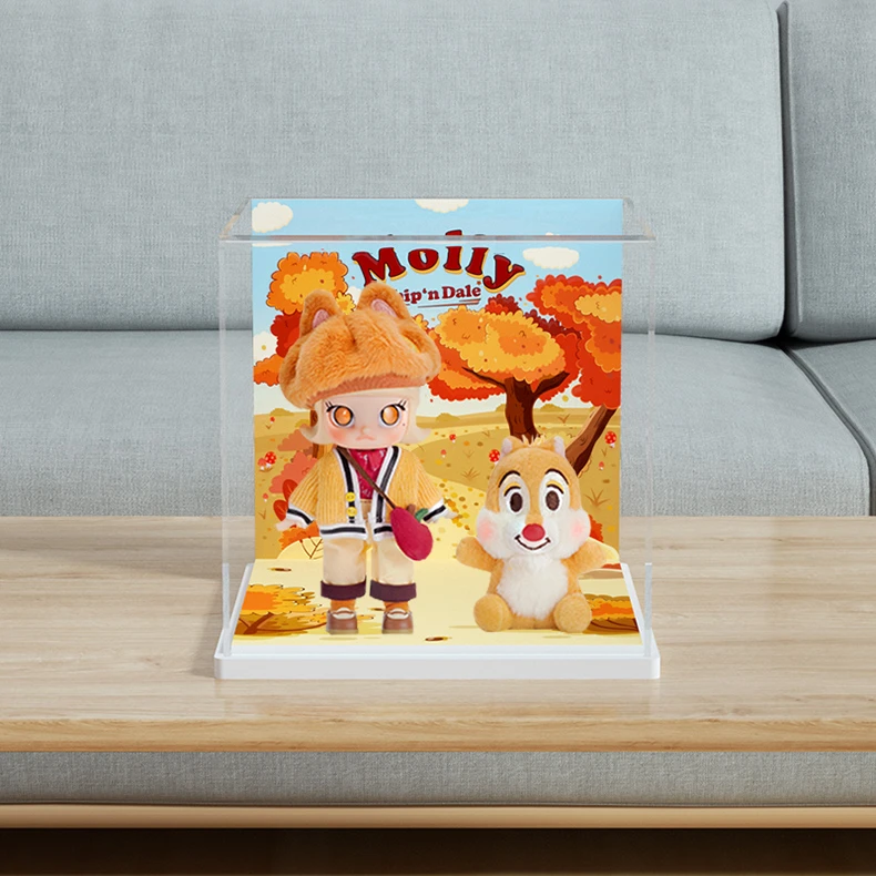 旻悦泡泡玛MOLLY奇奇蒂蒂系列可动人偶亚克力展示盒P489
