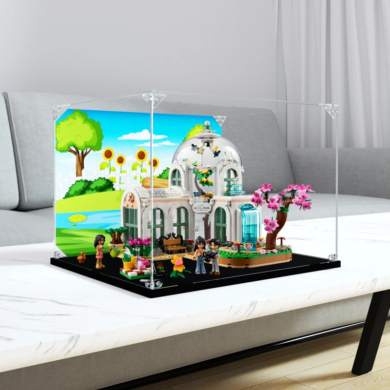 旻悦亚克力防尘盒适用乐高41757 奇妙植物园积木拼装模型玩具展示
