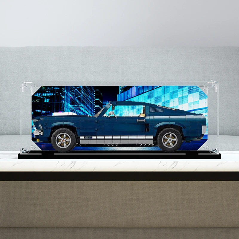 旻悦亚克力防尘盒适用乐高10265 福特GT野马透明展示罩展示盒模型