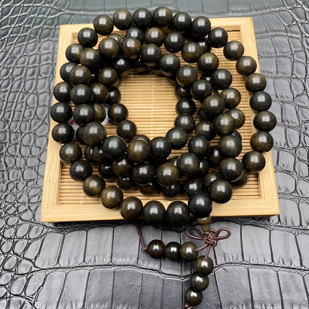 《大辉文玩》A121沉木多圈手串10m