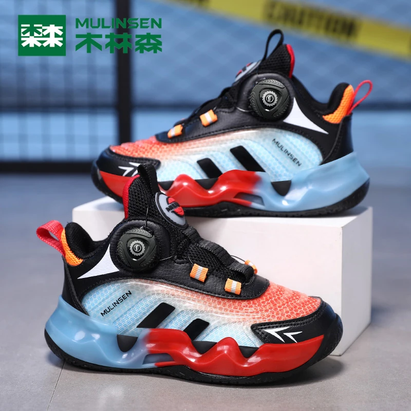 木林森童鞋2024春秋款男女童网面跑步鞋中大童6-12岁儿童运动鞋