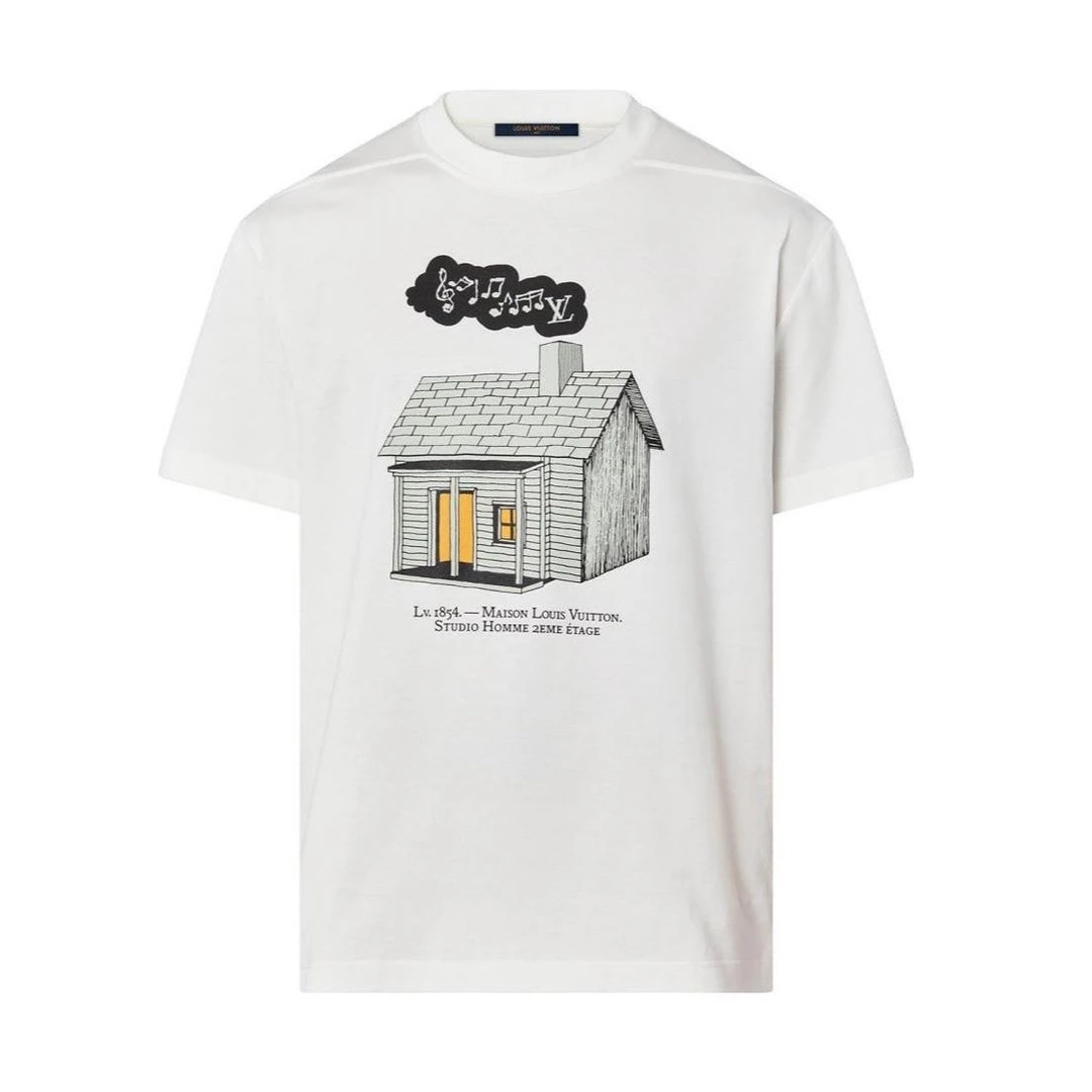 未使用 LouisVuitton/路易威登 XXL码/房子印花短袖