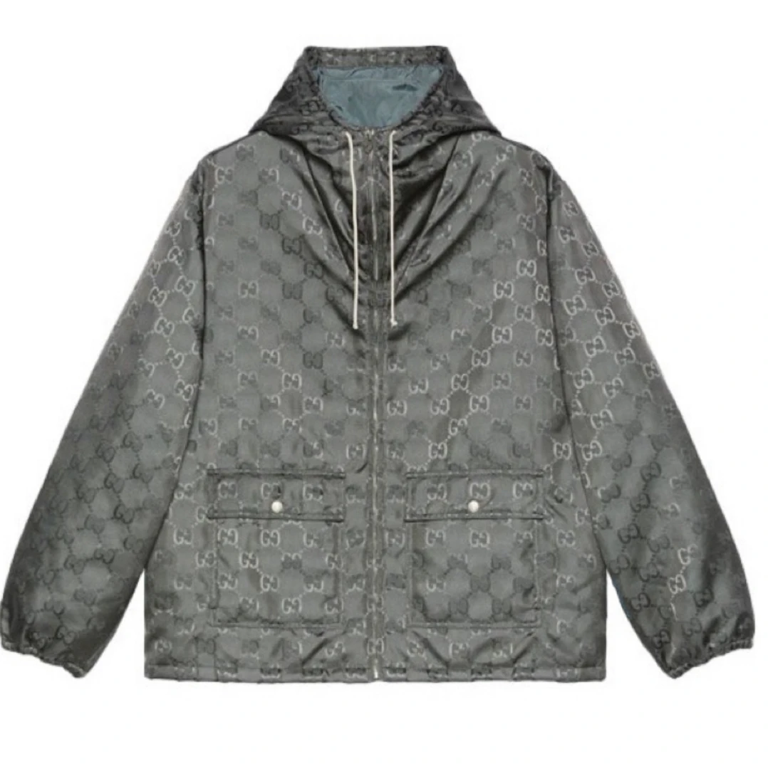 全新未使用 GUCCI/古驰 46码/暗纹满印薄棉服