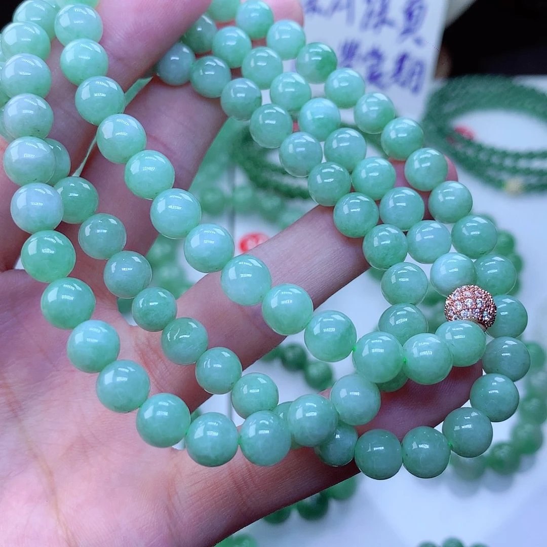 翡翠毛衣链未镶嵌