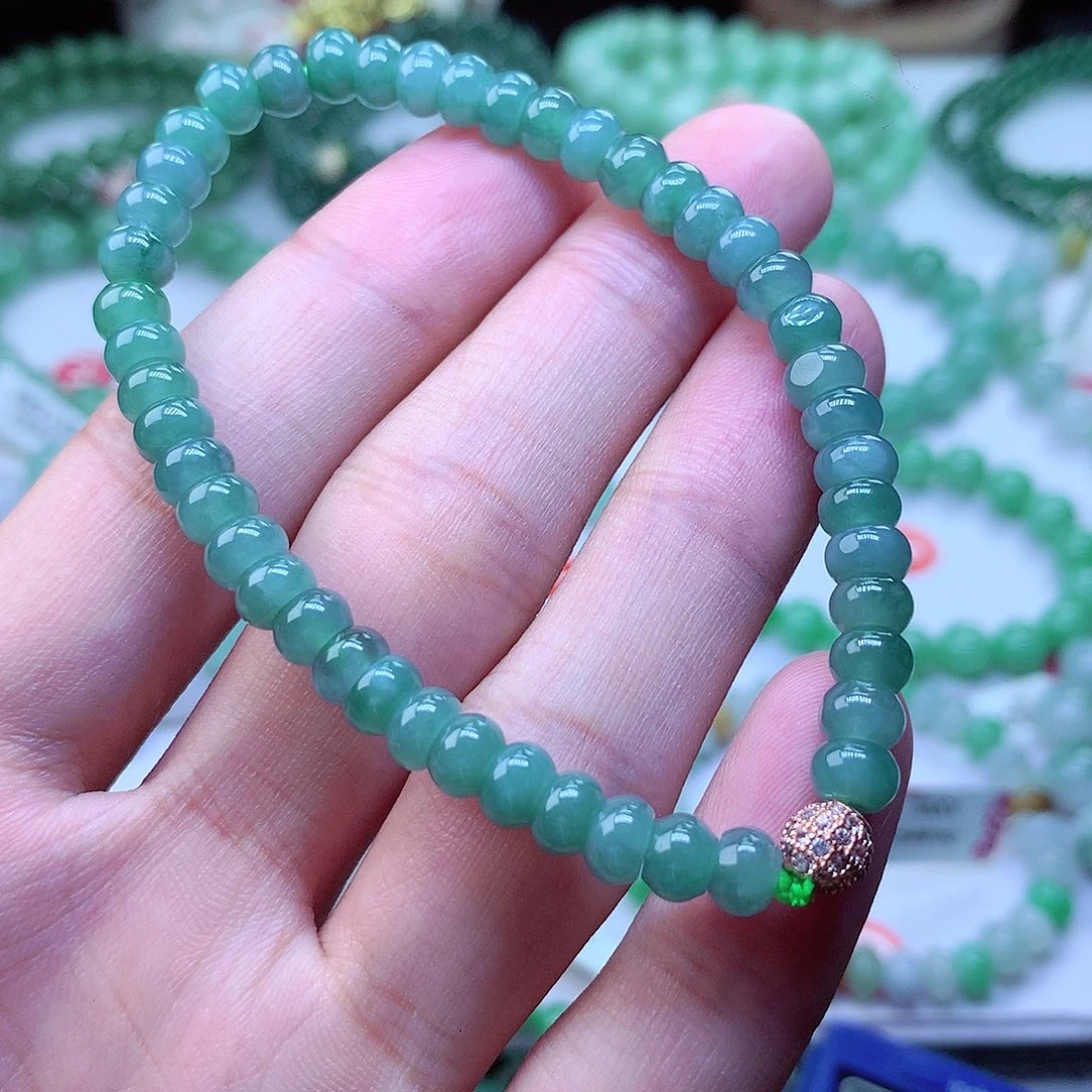 翡翠毛衣链未镶嵌