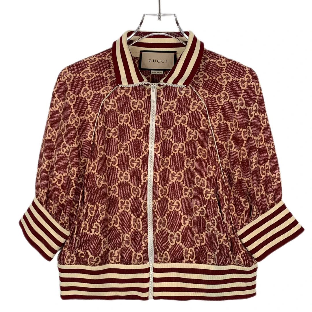 95新 GUCCI/古驰 014024 Gucci 古驰 logo老花满印夹克外套 XS码