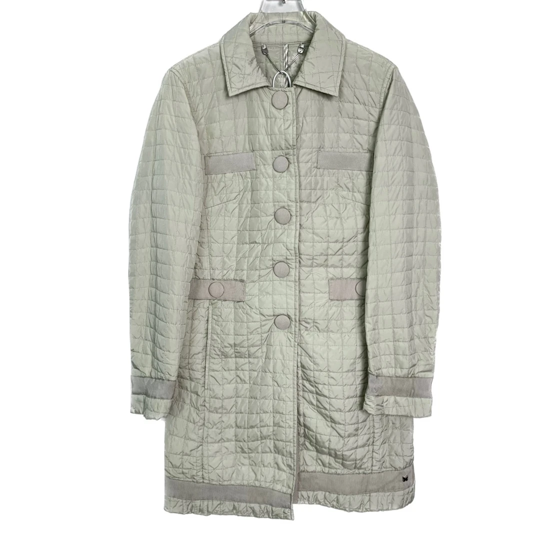 99新  006925 Weekend Maxmara 翻领绗缝单排扣棉服外套 40码
