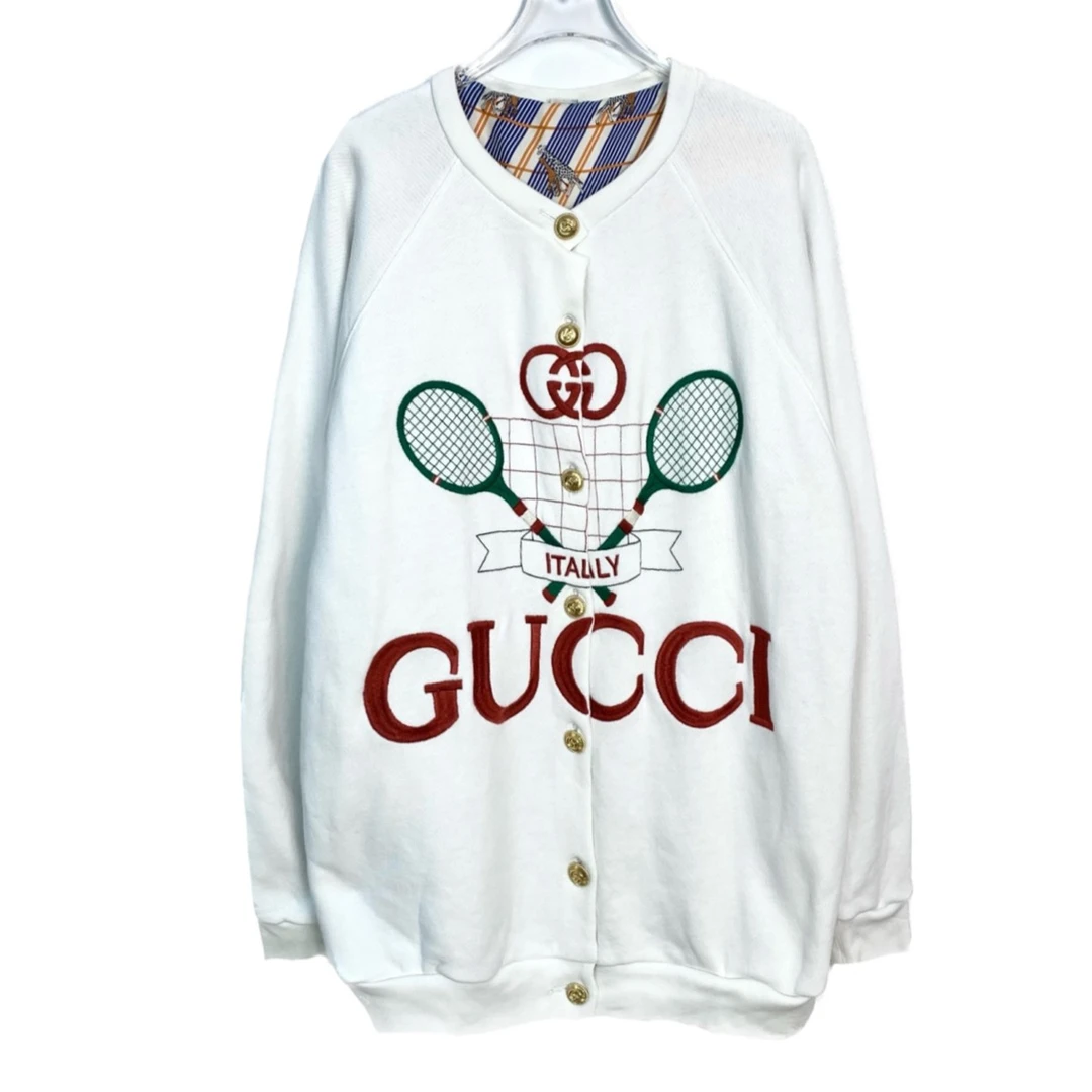 99新  005039 Gucci/古驰 刺绣双面夹克外套棒球服 L码