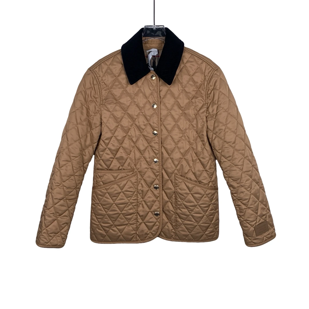 全新未使用 BURBERRY/博柏利 012964   logo格纹棉服  XXS码