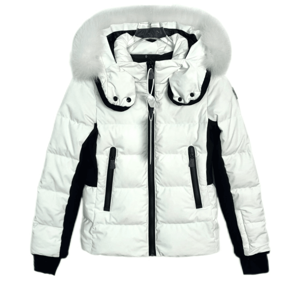 95新  006353 Moncler/蒙口 徽标贴饰连帽拉链绗缝羽绒服外套 10A