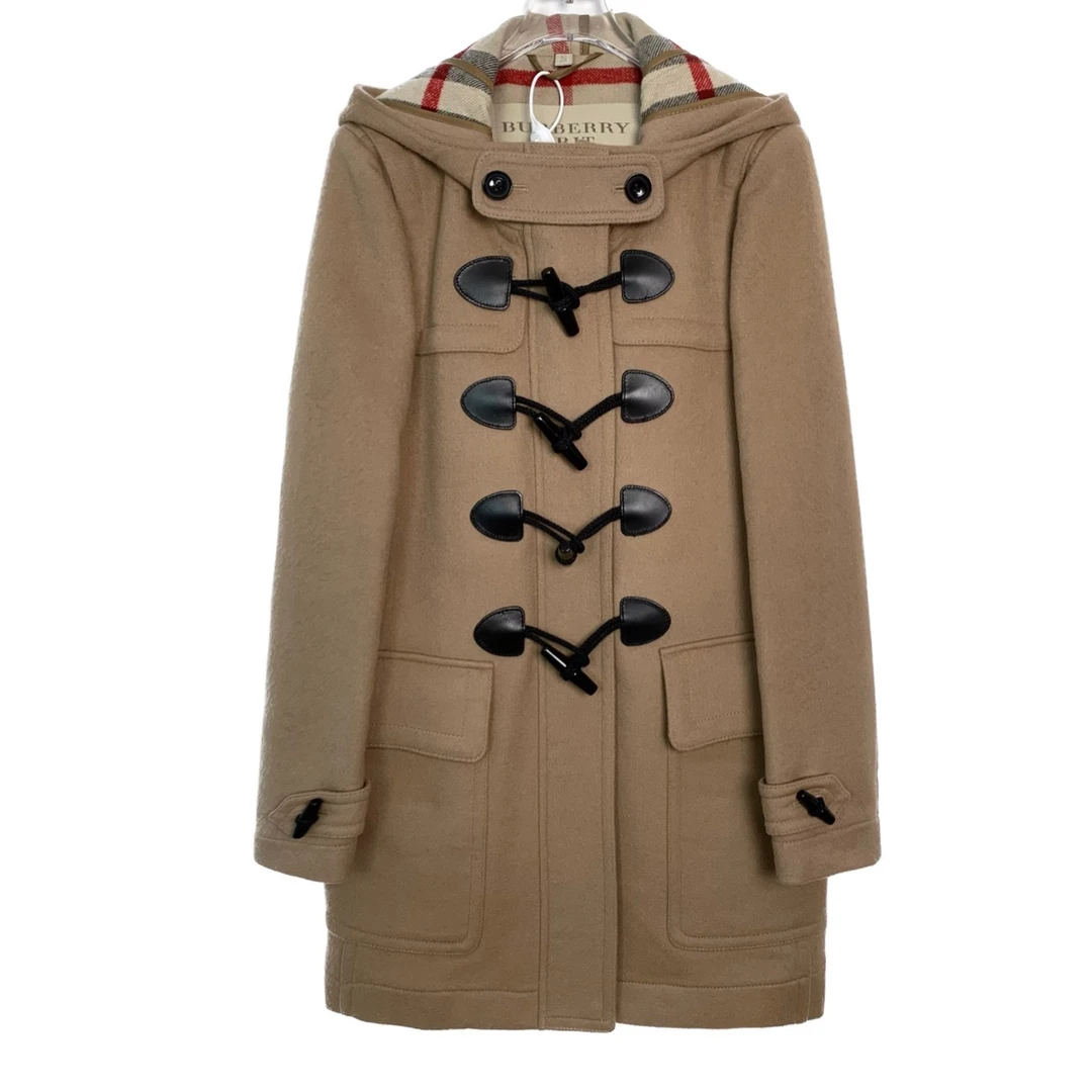 99新  006474 Burberry/博柏利 连帽牛角扣大衣外套 40码