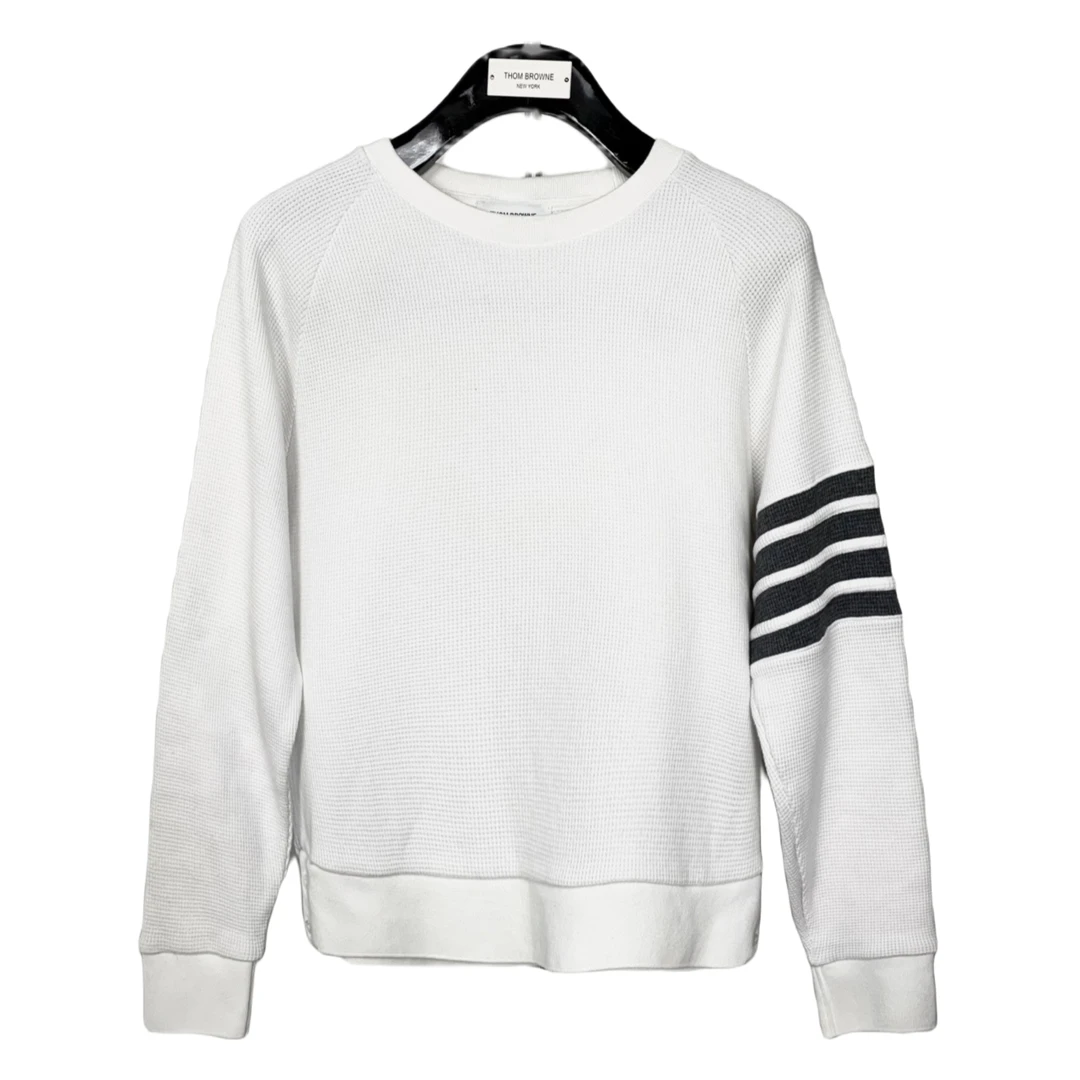 99新  001345 Thom Browne/tb 白色四杠卫衣 2码