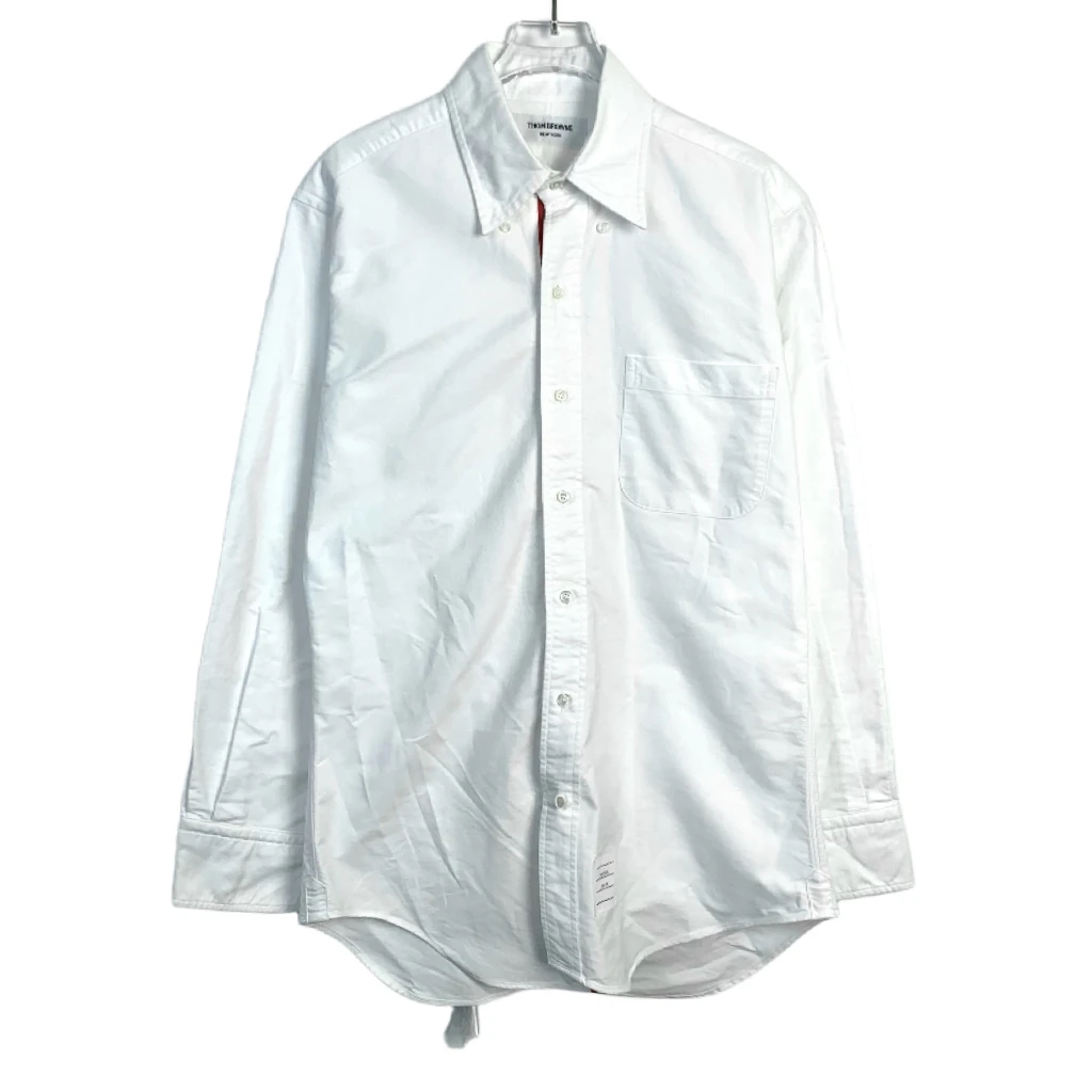 99新  009513 Thom Browne/tb 翻领门襟款长袖衬衫 M码