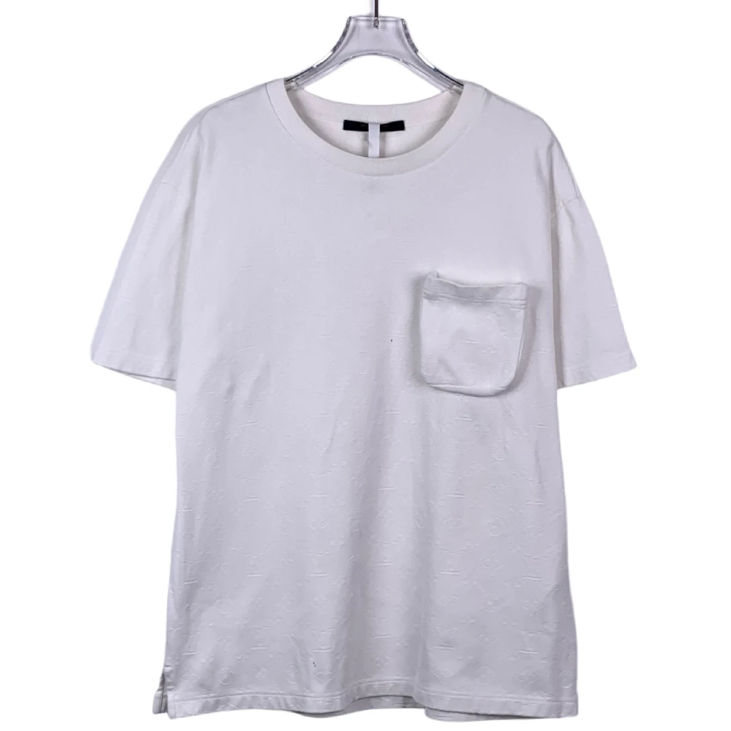 95新  008910 Louis Vuitton/lv 路易威登 老花暗纹圆领T恤 M码