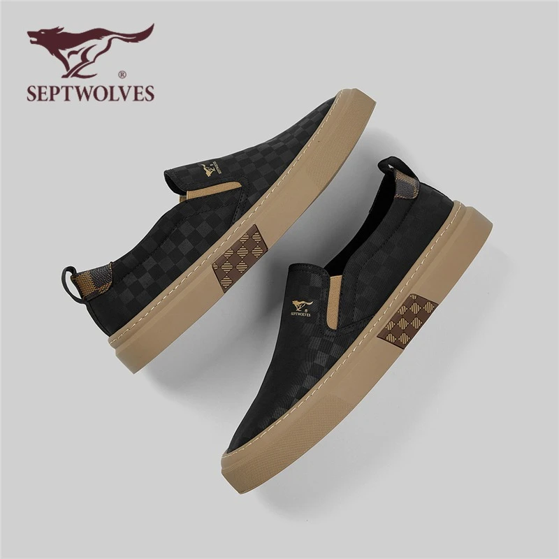 七匹狼舒适时尚潮鞋2025新款运动户外休闲鞋冰丝网布飞织软底男士