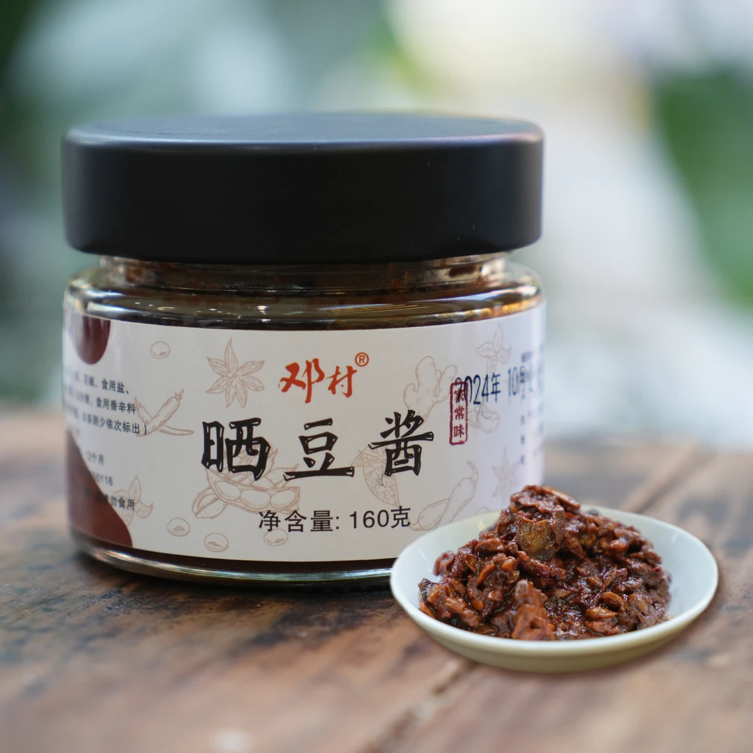 邓村晒豆酱160g豆豉黄豆酱拌饭酱下饭豆瓣酱
