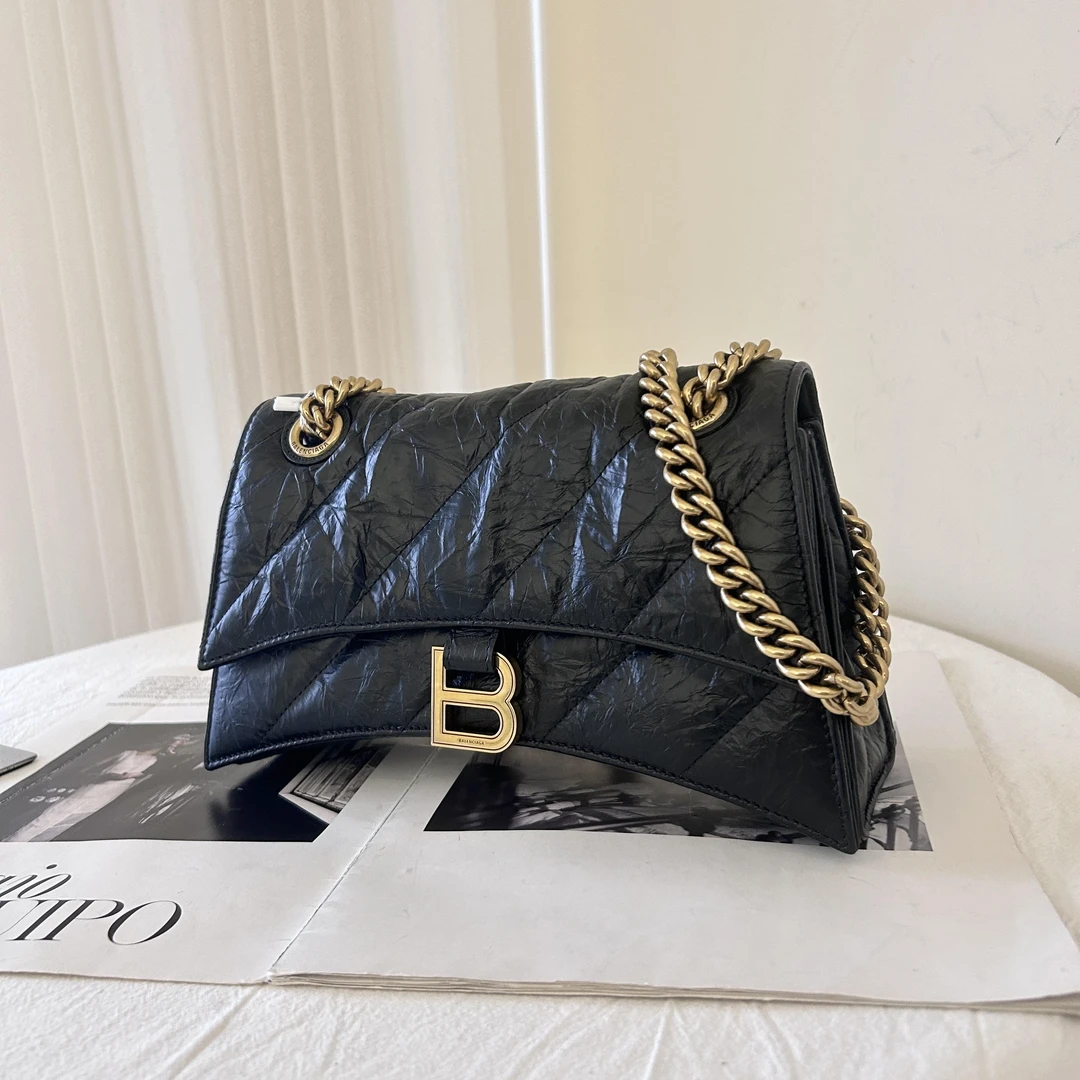 99新 Balenciaga/巴黎世家 crush小号黑金包/优品