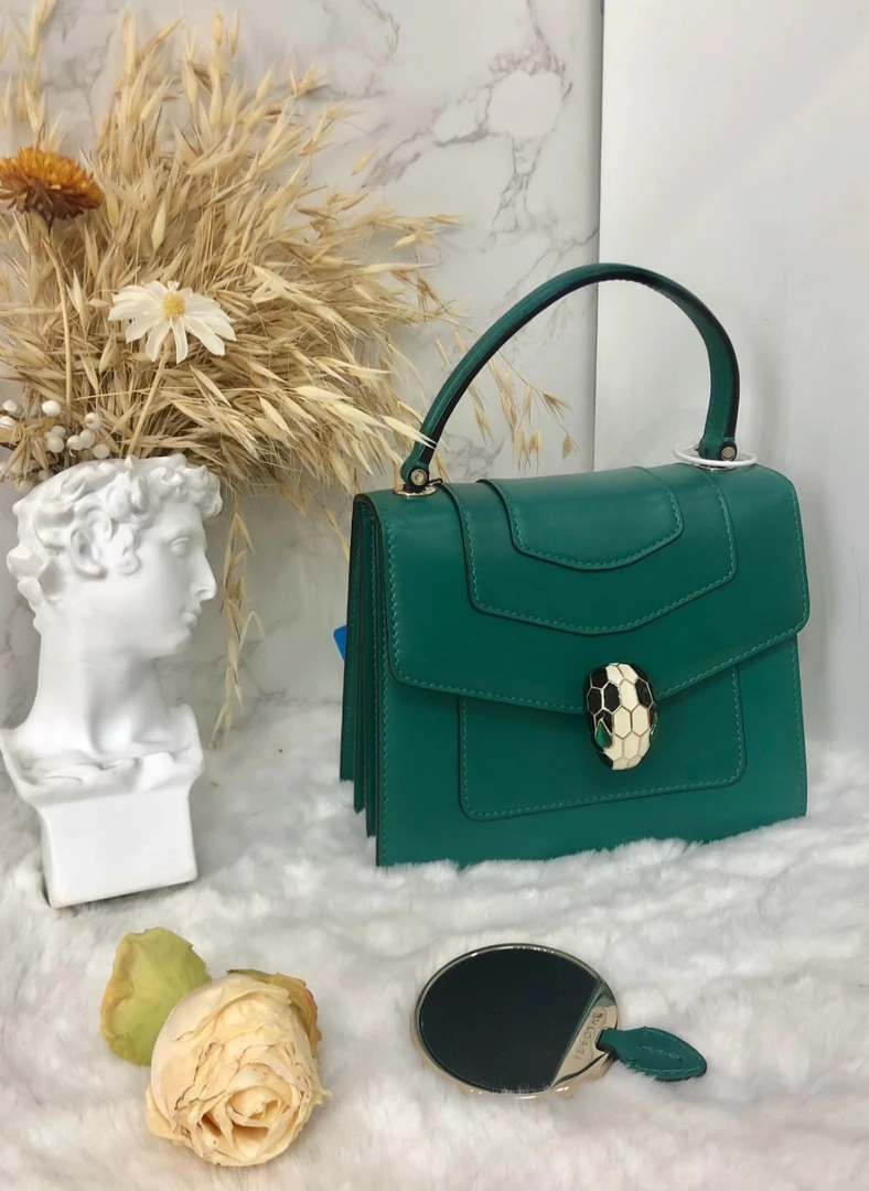 95新 BVLGARI/宝格丽 宝格丽蛇头风琴小号祖母绿/优品