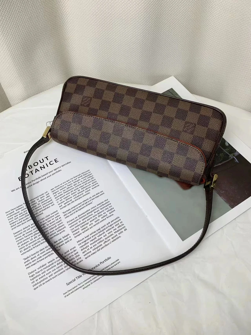 95新 LouisVuitton/路易威登 lv表参道棕棋盘格/优品
