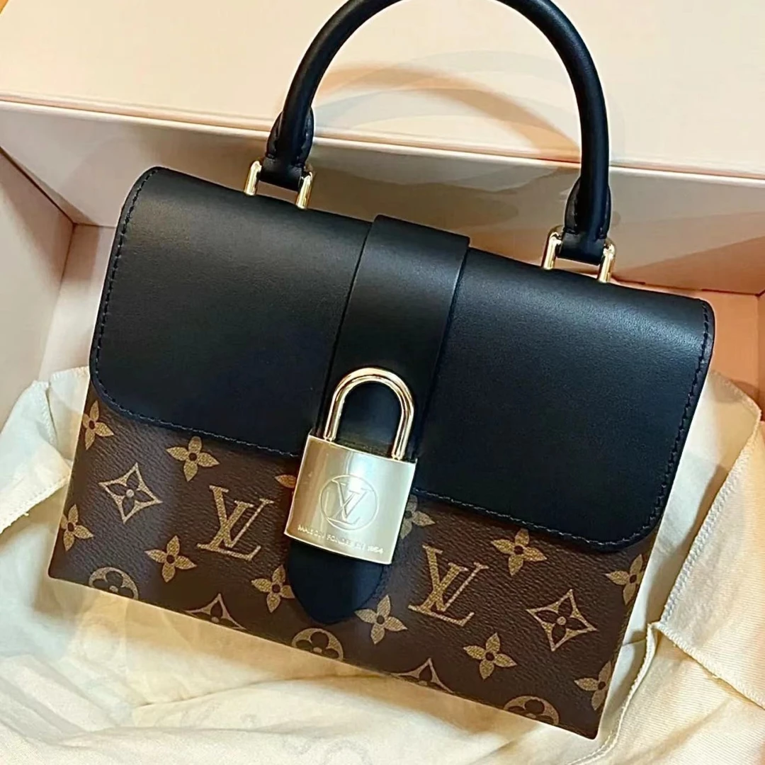 99新 LouisVuitton/路易威登 唯集致优品/locky bb包黑色时尚百搭