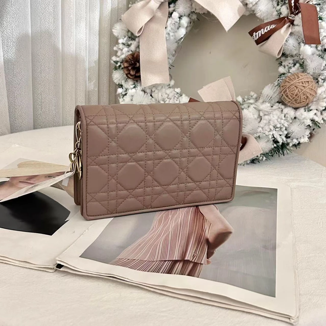 99新 DIOR/迪奥 dior lady woc暖灰褐色/优品