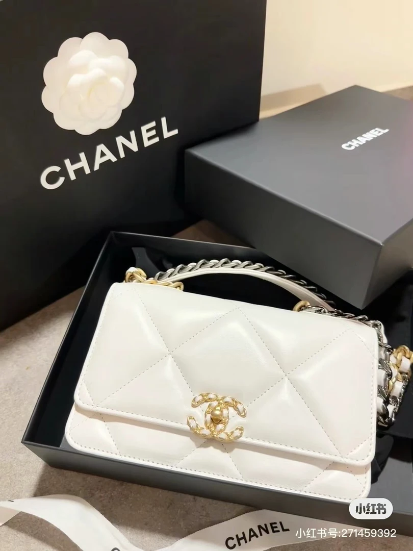 99新 Chanel/香奈儿 香奈儿19bag woc白金新款包/优选