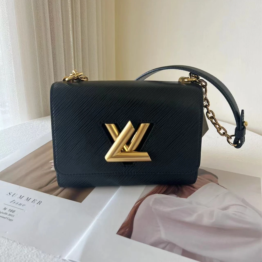 99新 LouisVuitton/路易威登 twist黑金小号链条包/无公价/优品