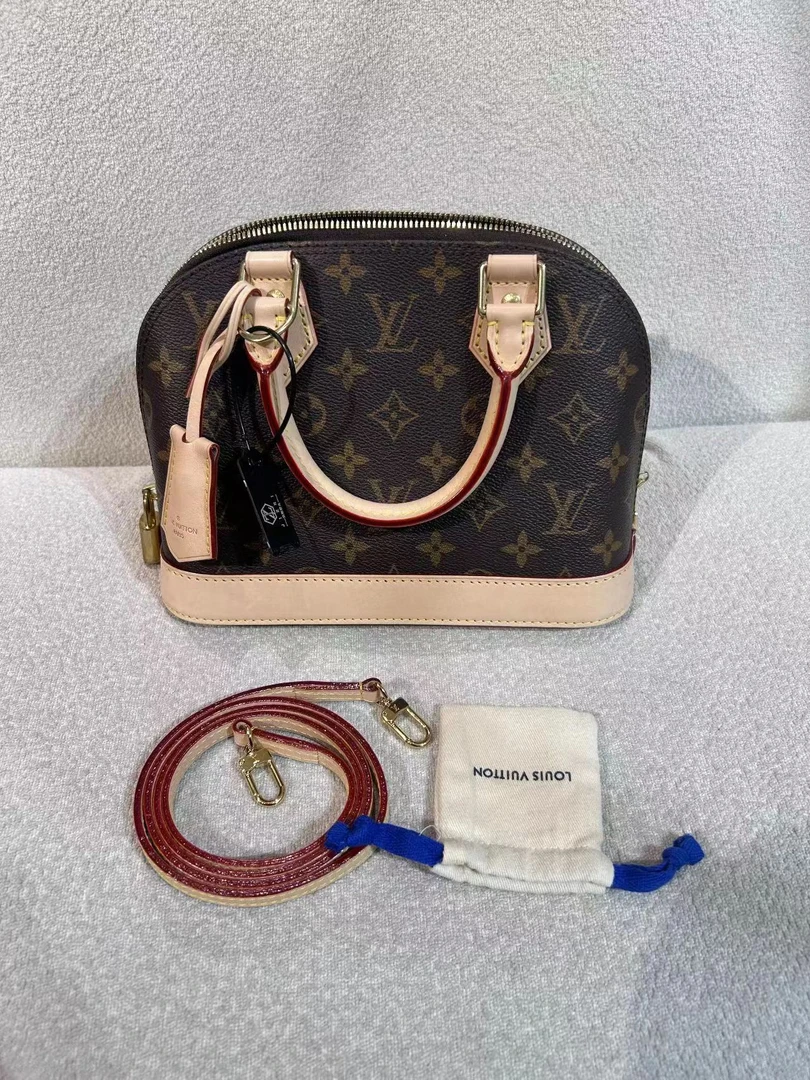 99新 LouisVuitton/路易威登 lv alma bb贝壳老花包/公价无/优品
