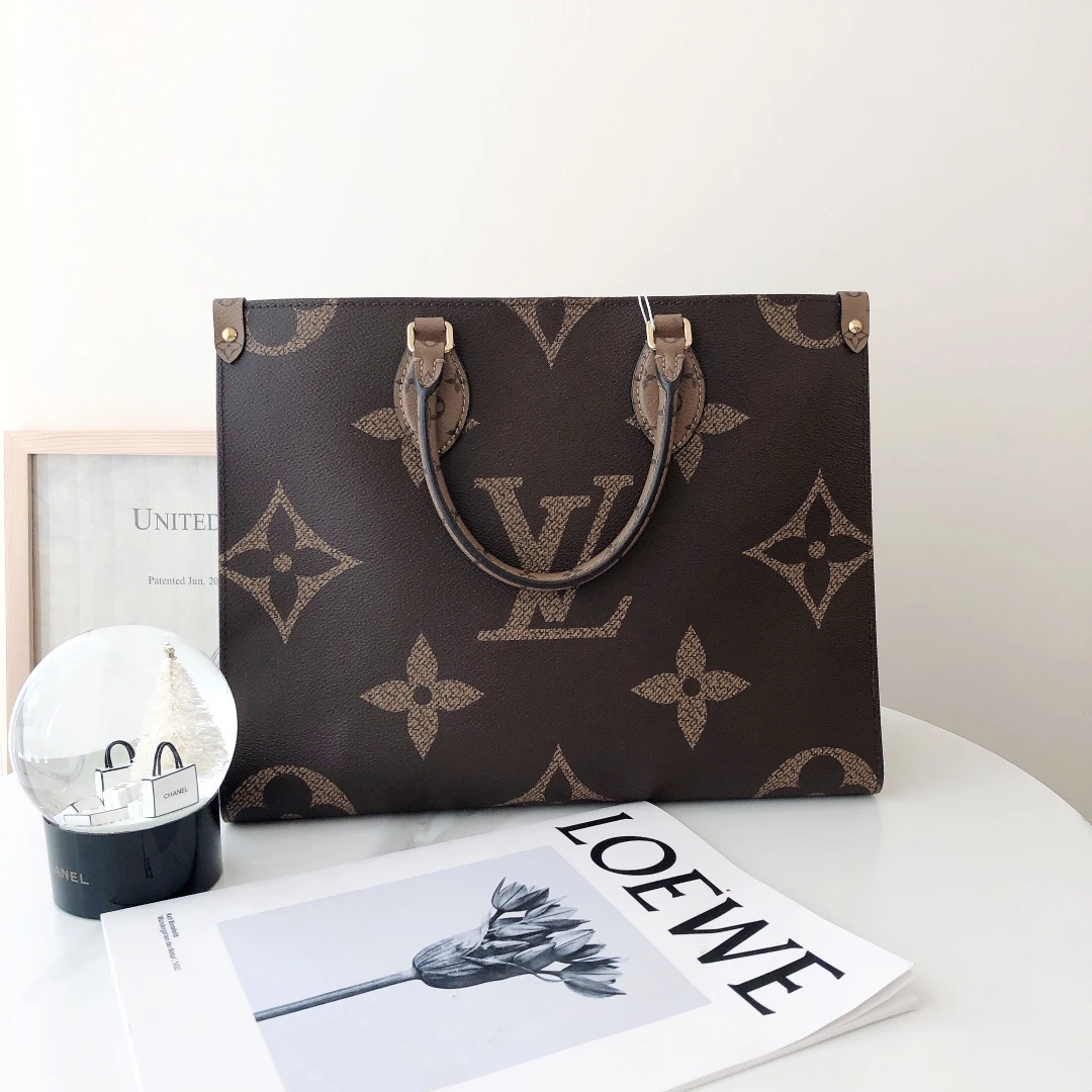 99新 LouisVuitton/路易威登 lv onthego中号手拎包/优品