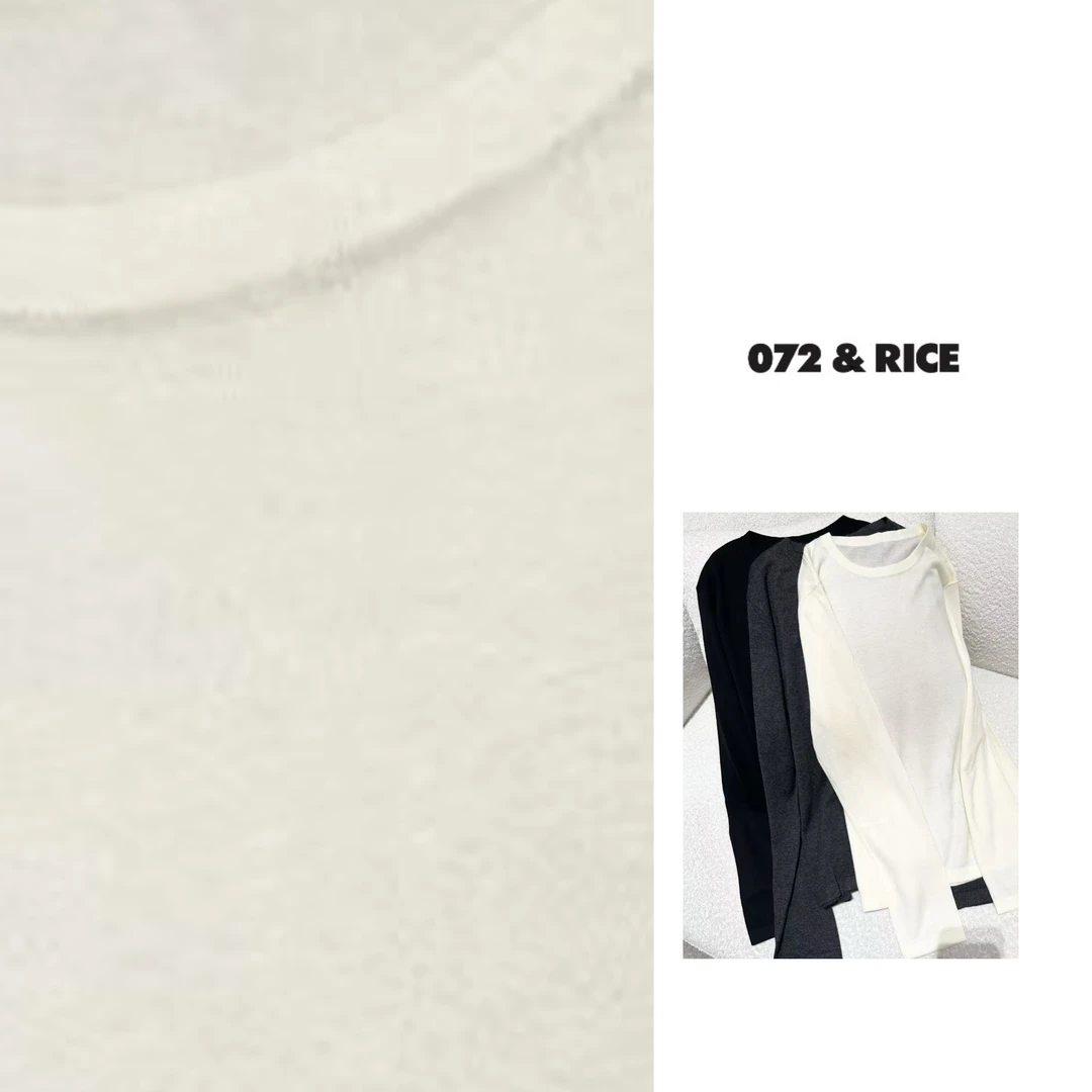 072 & RICE【养乐多】秋冬休闲圆领长袖针织衫 31626