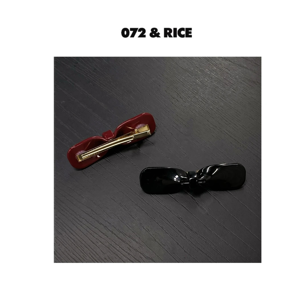072 & RICE【黑红两件套】简约气质时尚发夹 FD0054