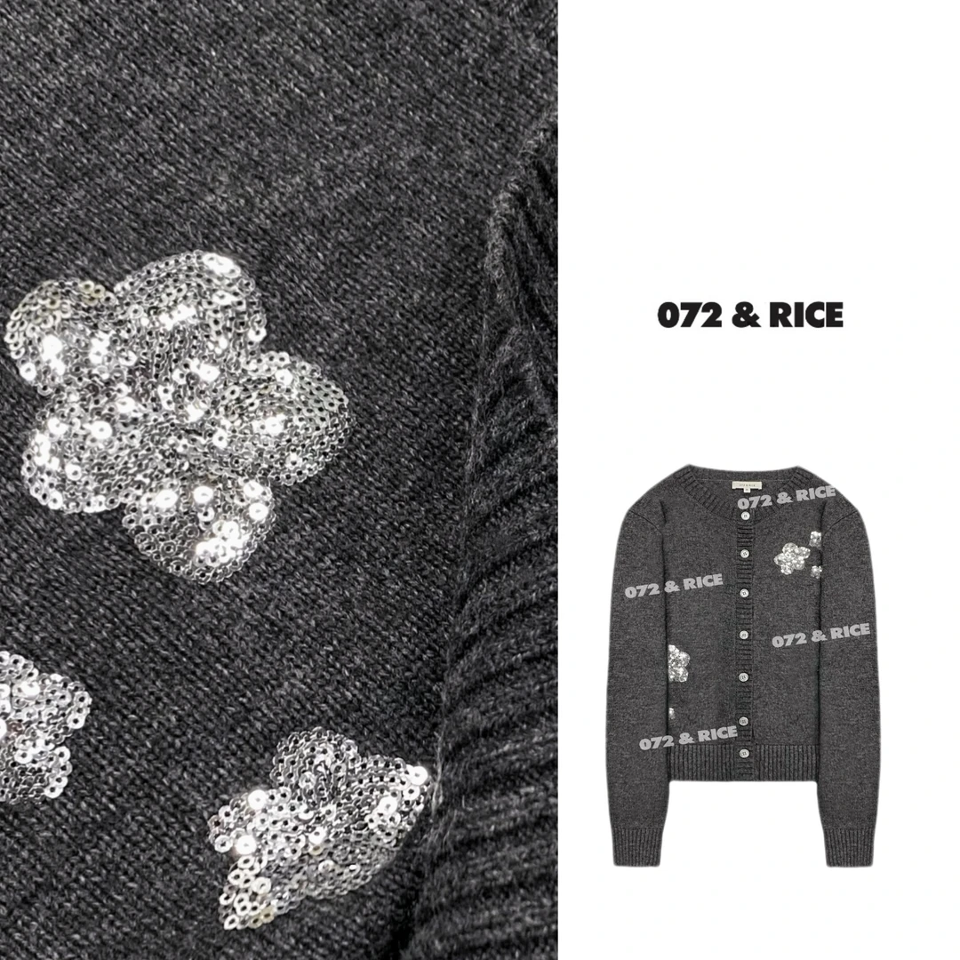 072 & RICE【吉星】秋冬休闲圆领长袖针织开衫 31JH018