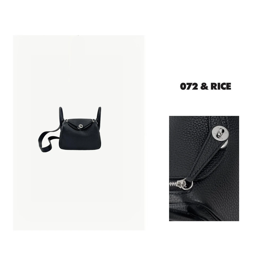 072 & RICE【小琳迪】时尚百搭真皮单肩斜挎包 TWA012
