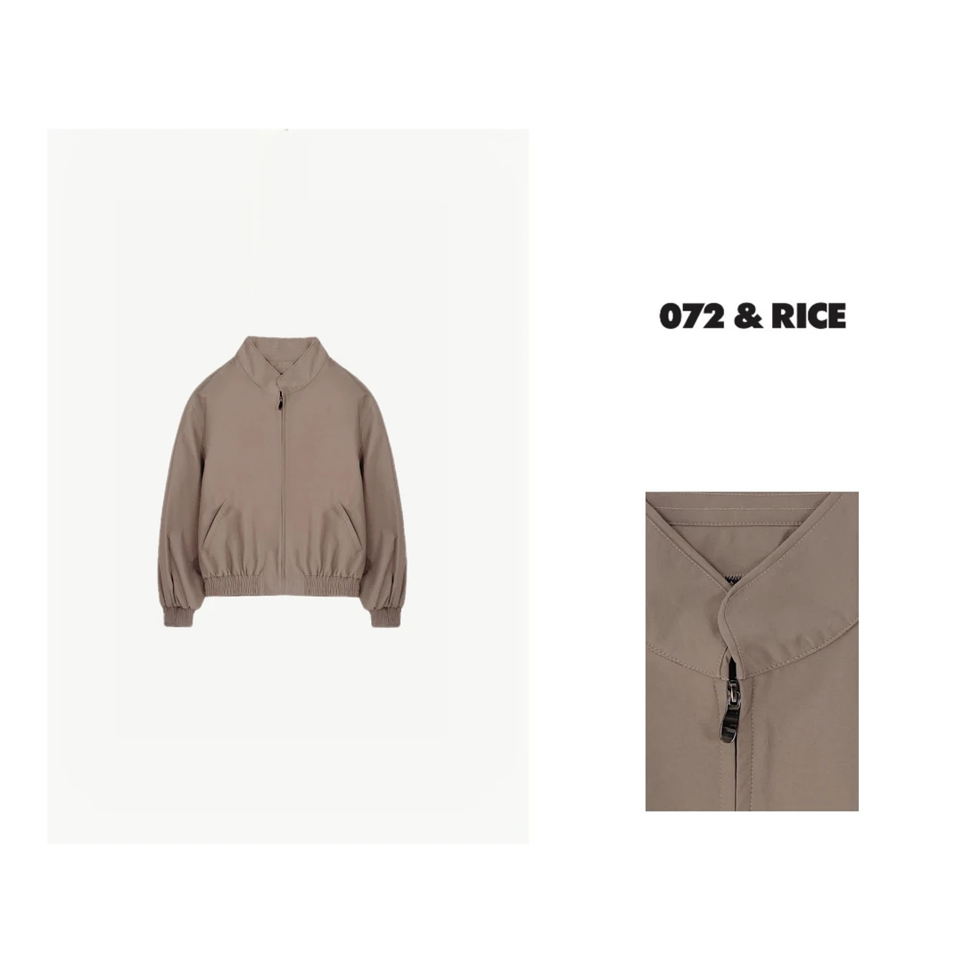 072 & RICE【牛顿】秋季休闲拉链长袖夹克外套 HS002 FF