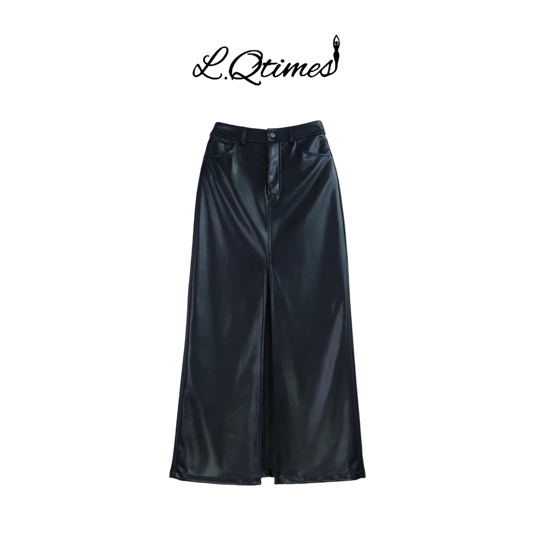 L.QTIMES【星辰-半裙】女装设计师时尚百搭气质包臀显瘦高腰半身裙