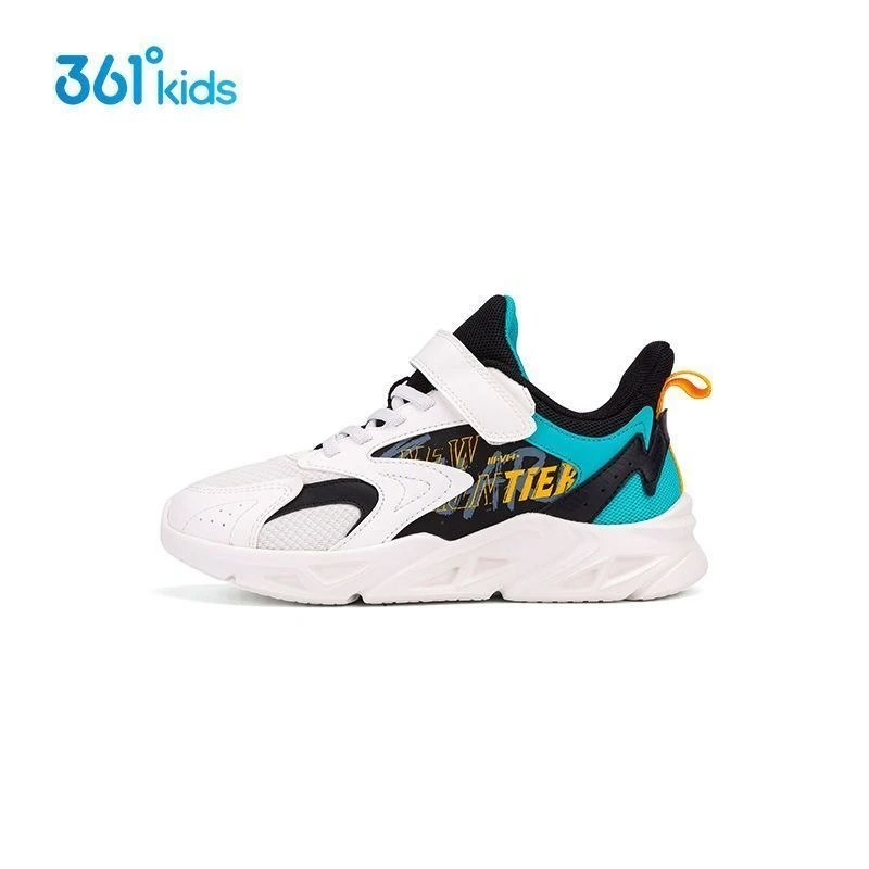 361度童鞋男童跑步鞋2023秋季新款中大童防滑软底Q弹网面运动鞋