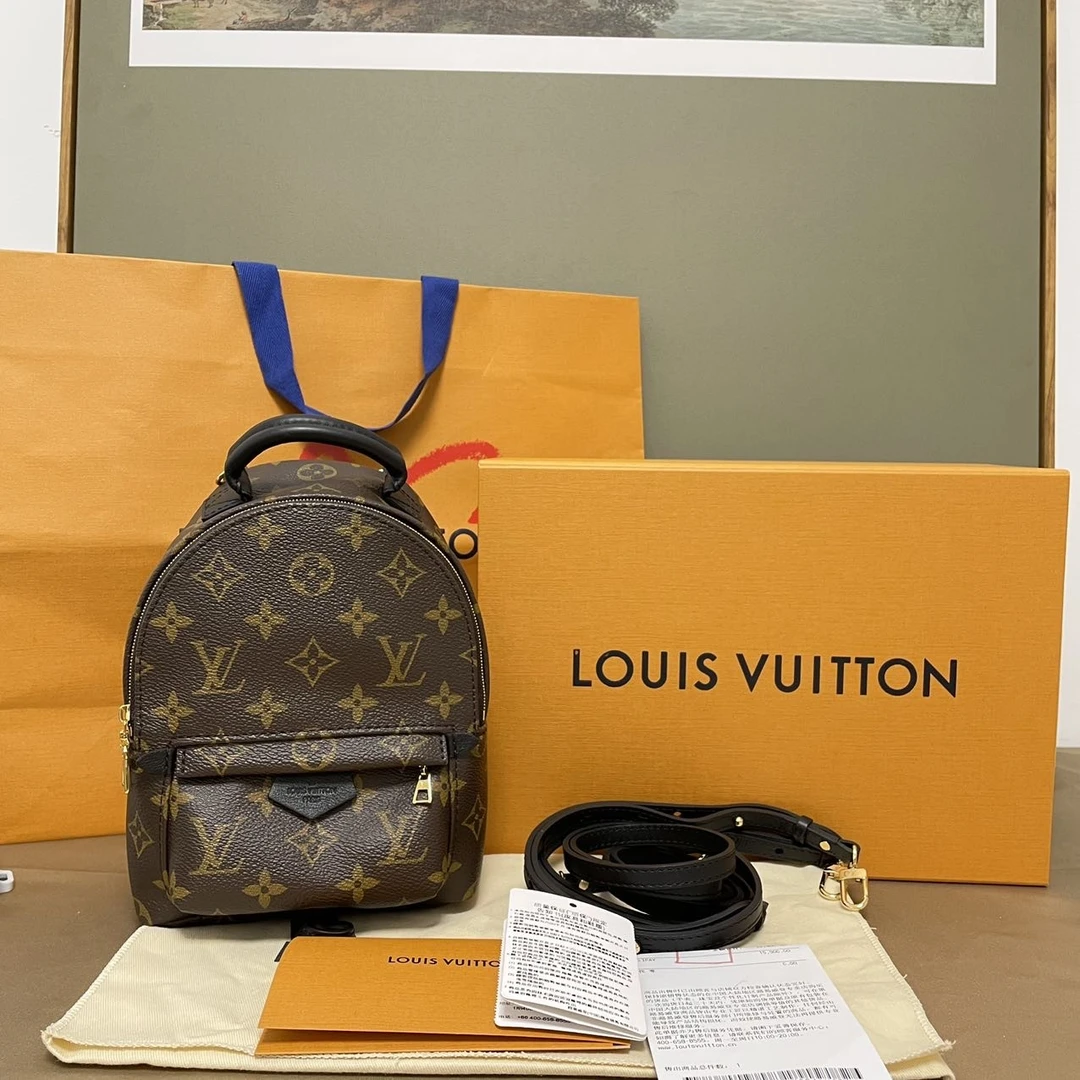 99新 LouisVuitton/路易威登 新款PalmSprings单肩带双肩包mini