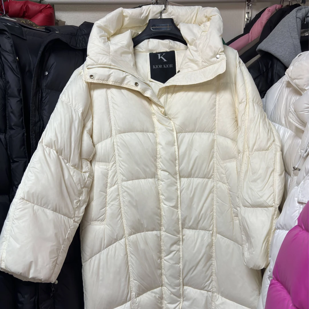 KK234SZ0004长款厚女款连帽羽绒服