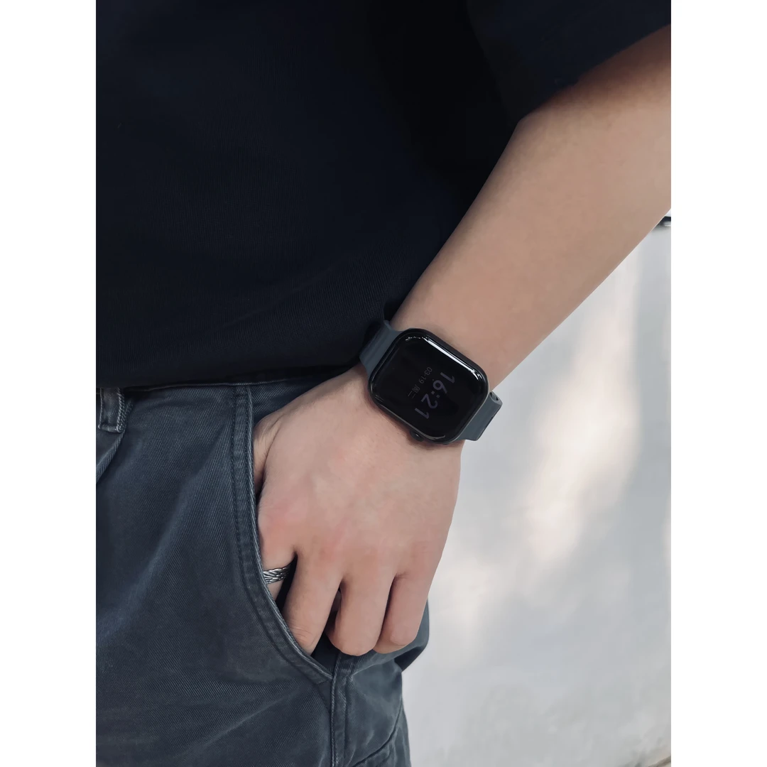 适用iwatchs9运动表带S8氟橡胶腕带苹果手表Ultra硅胶表带夏季新