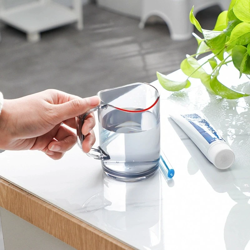 日式家用漱口杯情侣高颜值透明轻奢刷牙杯子儿童宝宝洗漱杯牙缸