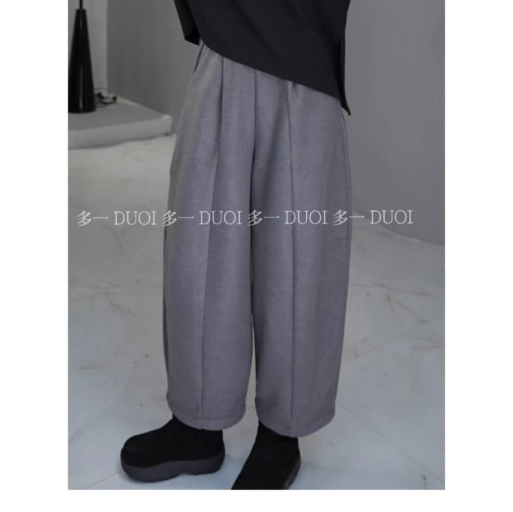 多一“星球裤”2024冬季百搭磨毛内里加绒松紧腰休闲裤