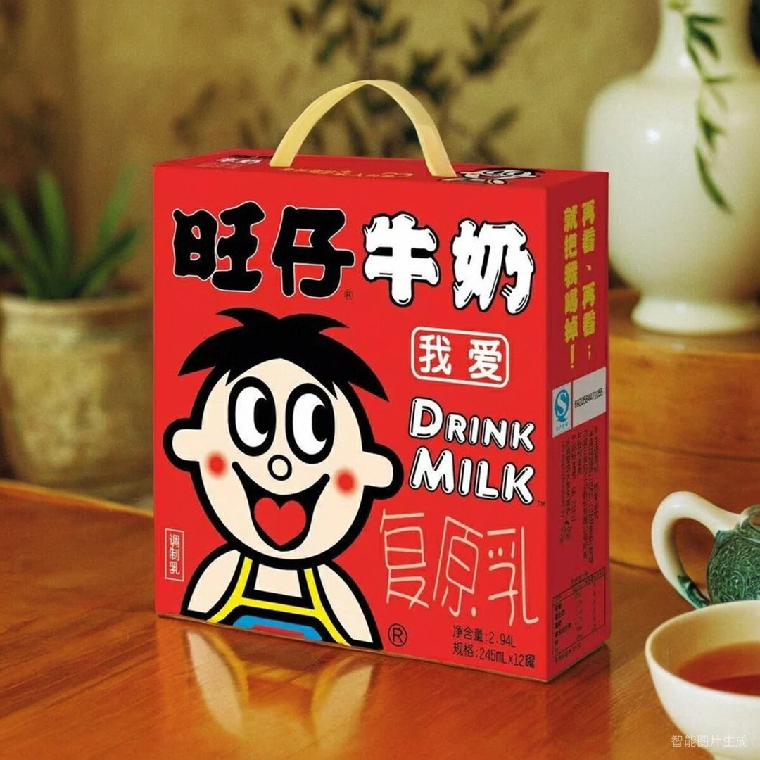 WANG ZI/旺仔旺仔牛奶复原乳罐装245ml*12罐礼盒装/多规格/多口味