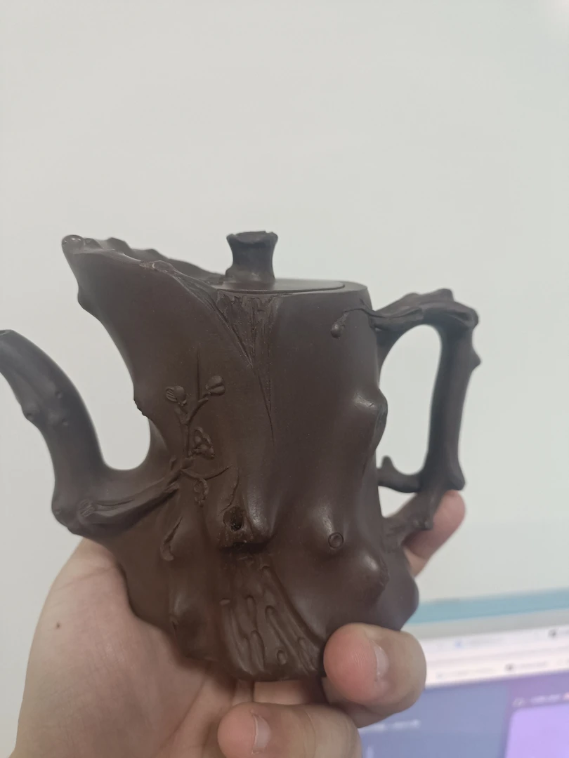 老紫泥高树桩（淼）紫砂壶