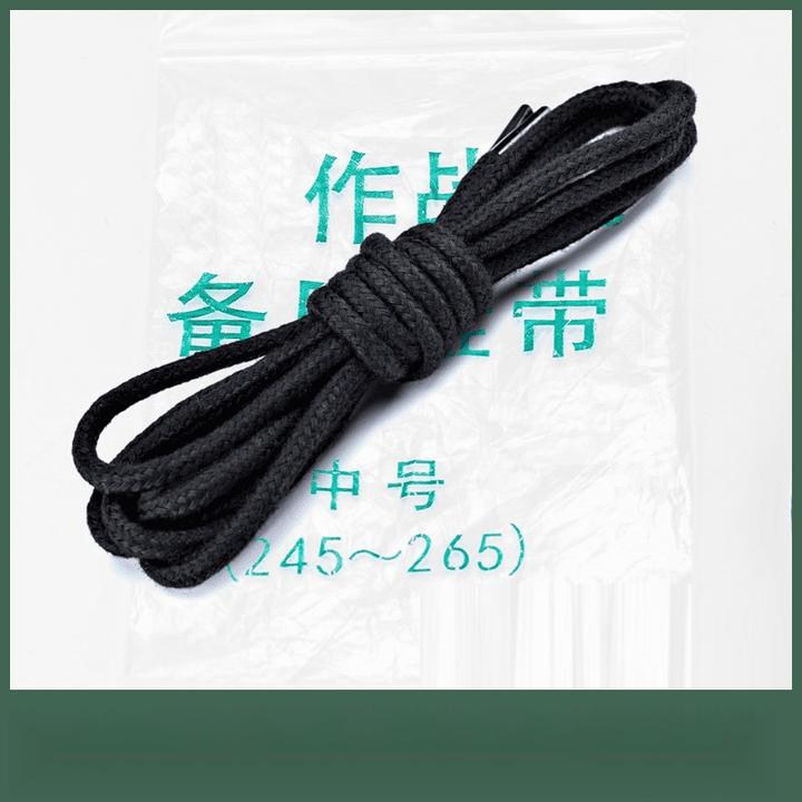 作战训靴鞋带阻燃陆战靴鞋带军勾鞋带黑长圆形