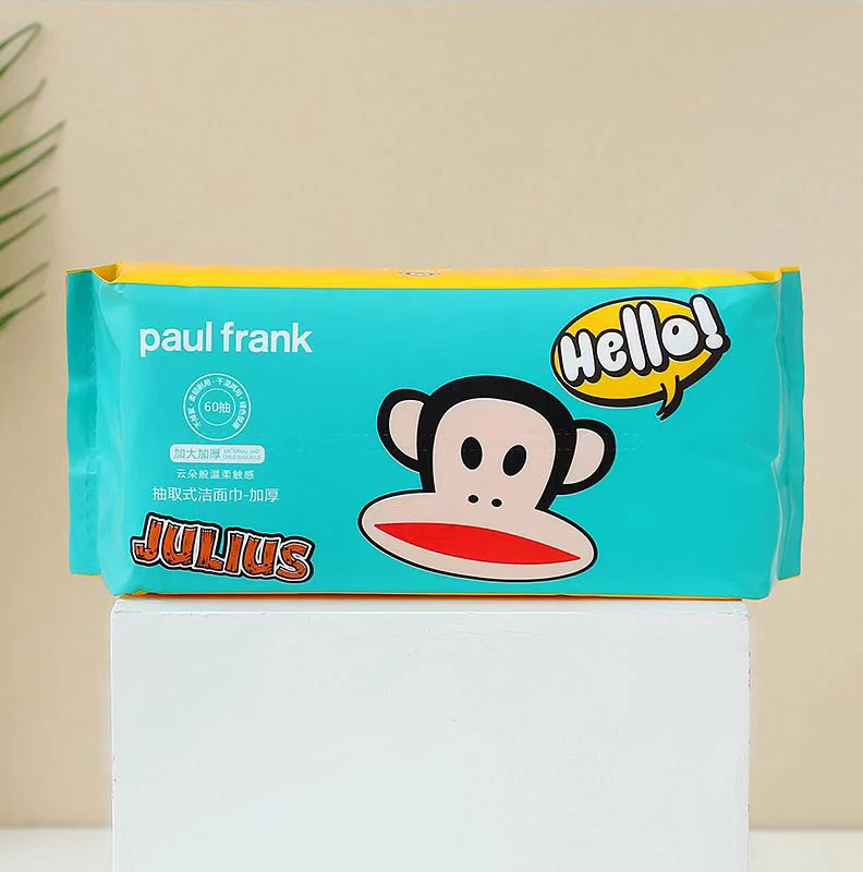（正版授权）大嘴猴一次性洗脸巾20✖️20加厚吸水柔软