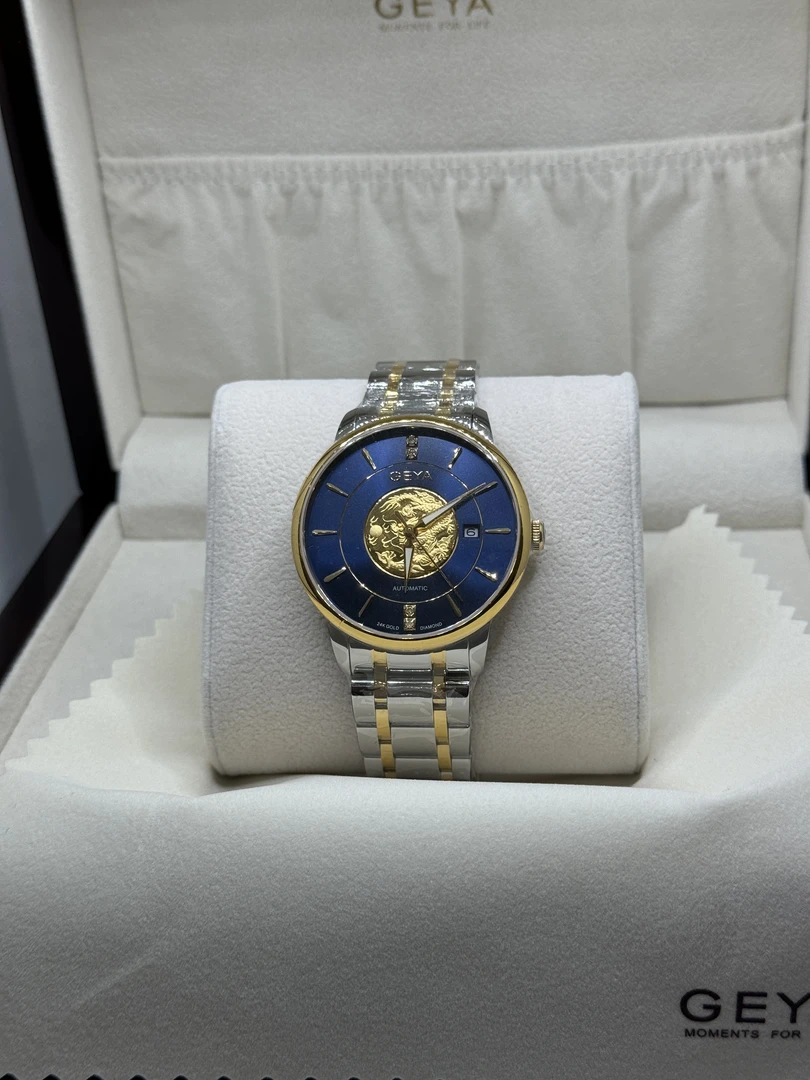 GEYA/格雅真钻格雅手表自动机械表24K金男士腕表09025